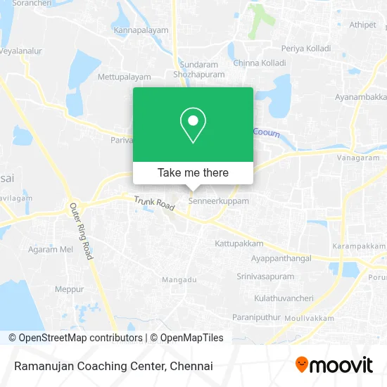 Ramanujan Coaching Center map