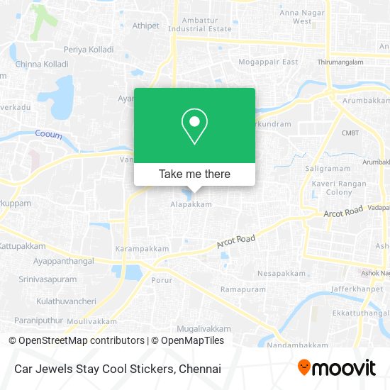 Car Jewels Stay Cool Stickers map