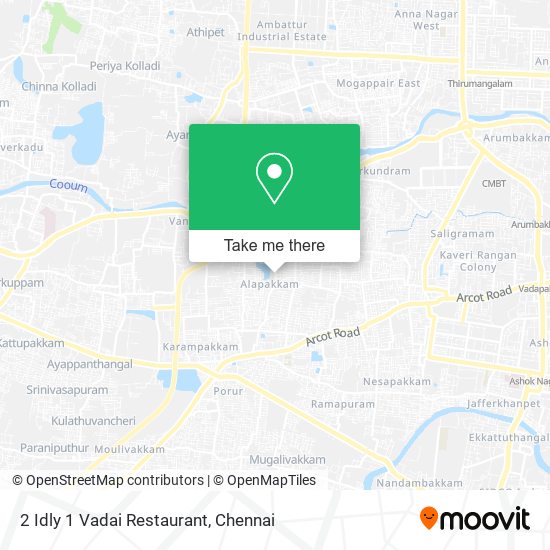 2 Idly 1 Vadai Restaurant map