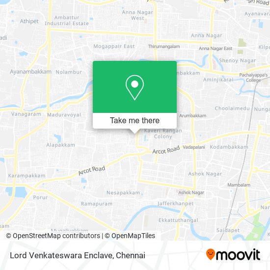 Lord Venkateswara Enclave map