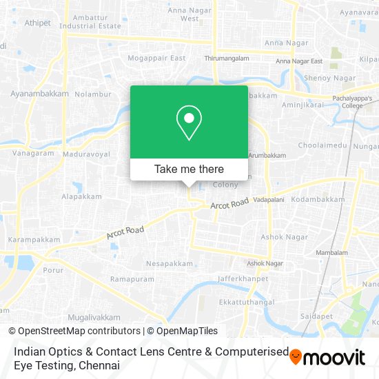 Indian Optics & Contact Lens Centre & Computerised Eye Testing map