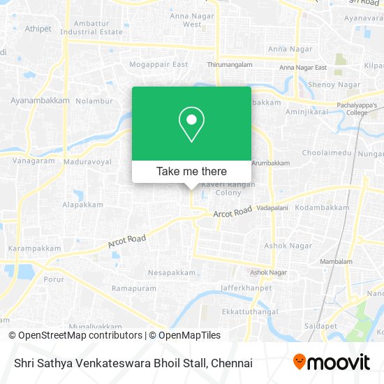 Shri Sathya Venkateswara Bhoil Stall map