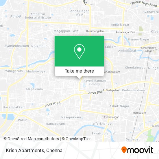 Krish Apartments map