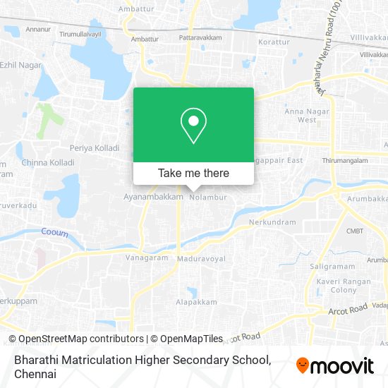Bharathi Matriculation Higher Secondary School map