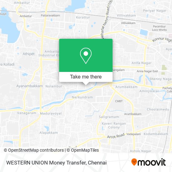 WESTERN UNION Money Transfer map