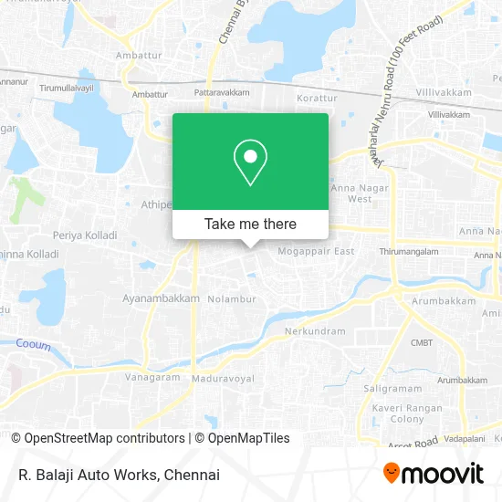 R. Balaji Auto Works map