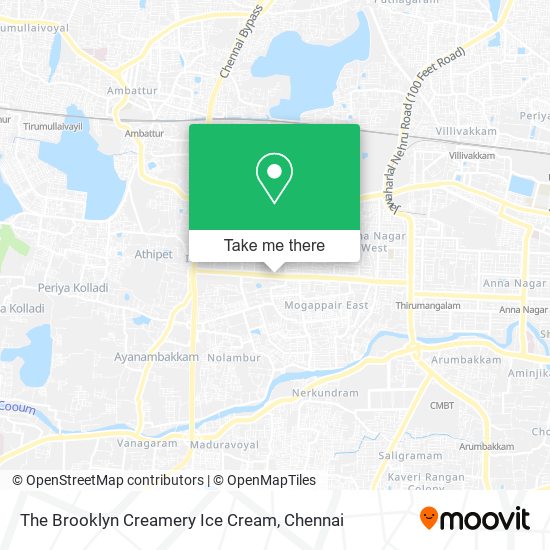 The Brooklyn Creamery Ice Cream map