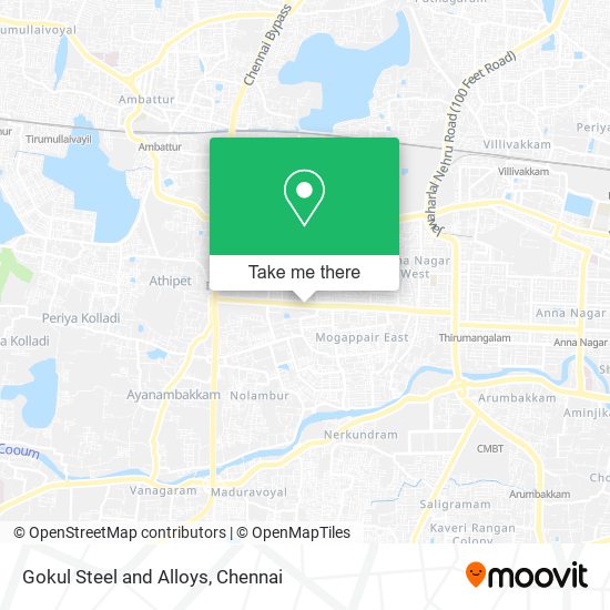 Gokul Steel and Alloys map