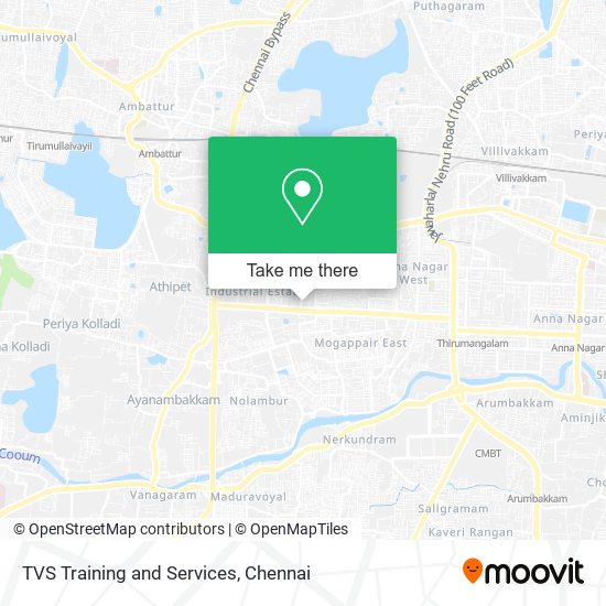TVS Training and Services map