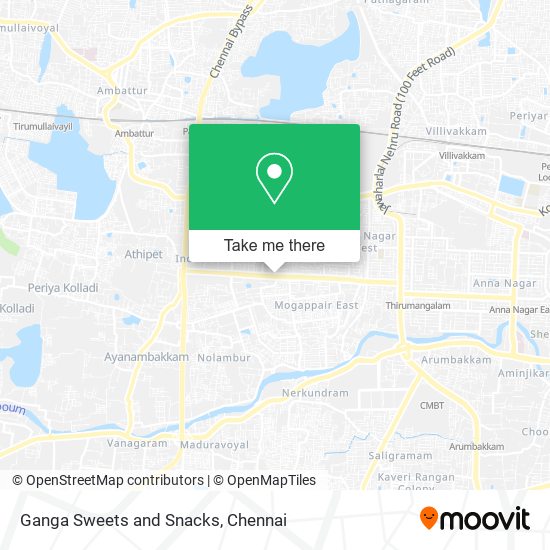 Ganga Sweets and Snacks map