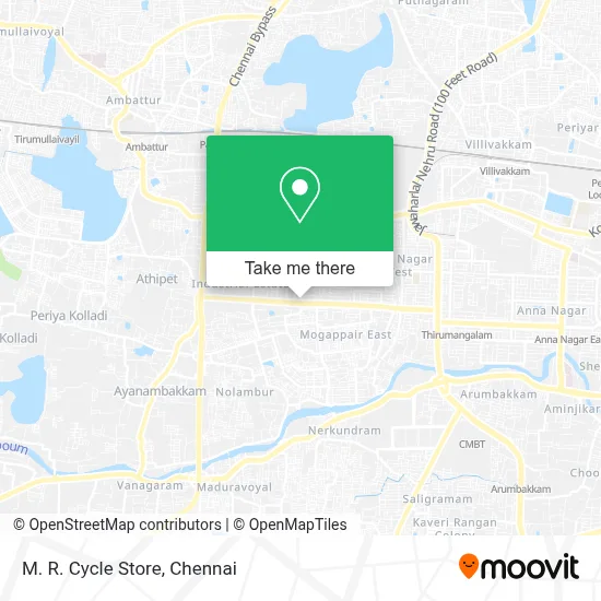 M. R. Cycle Store map