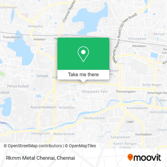 Rkmm Metal Chennai map