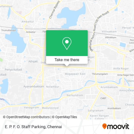 E. P. F. O. Staff Parking map