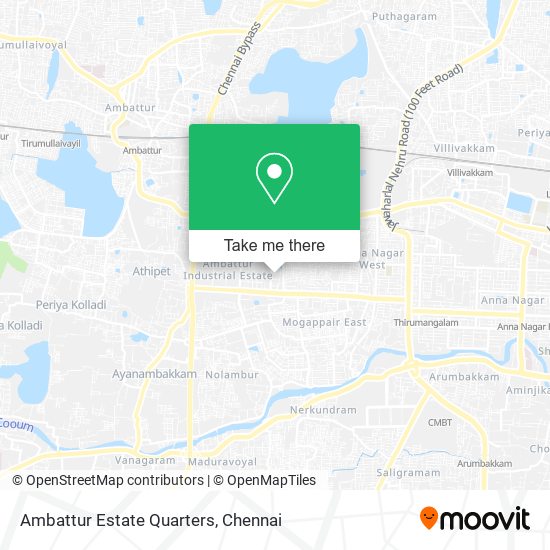 Ambattur Estate Quarters map