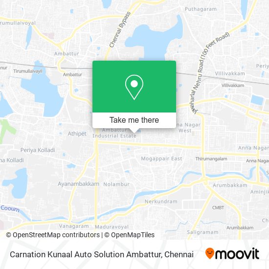 Carnation Kunaal Auto Solution Ambattur map