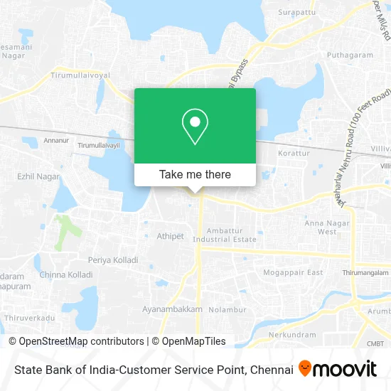 State Bank of India-Customer Service Point map