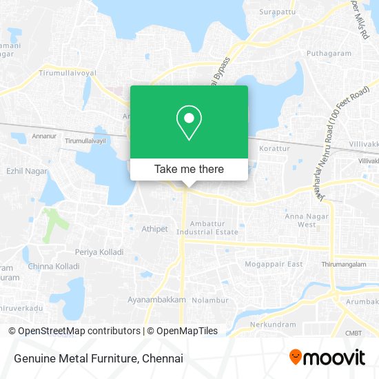 Genuine Metal Furniture map