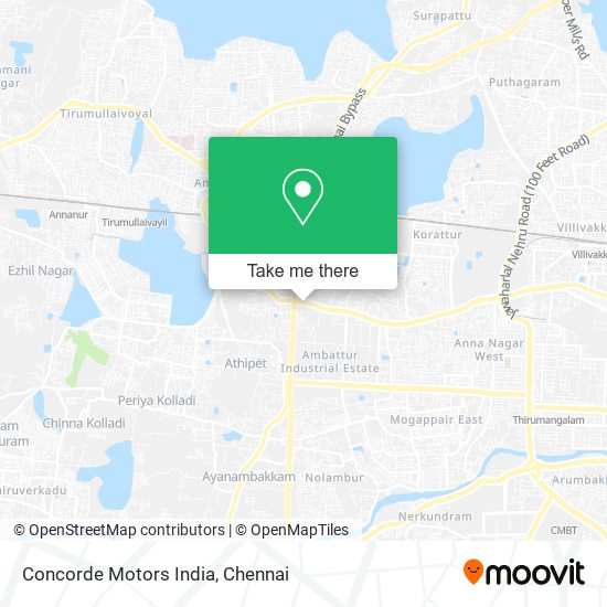 Concorde Motors India map