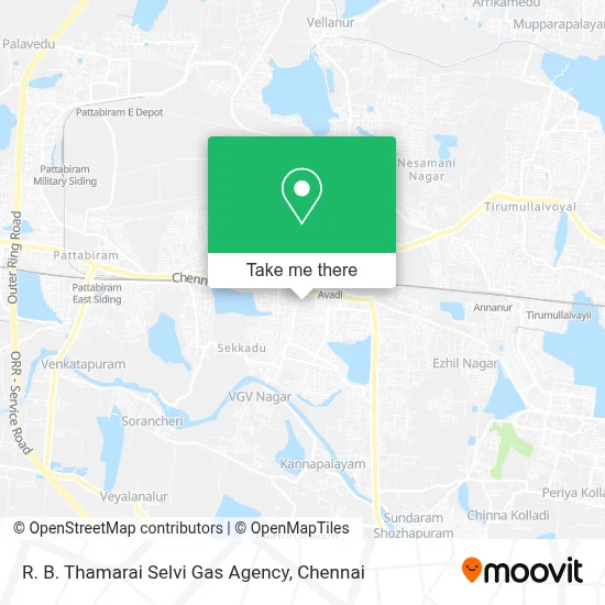 R. B. Thamarai Selvi Gas Agency map