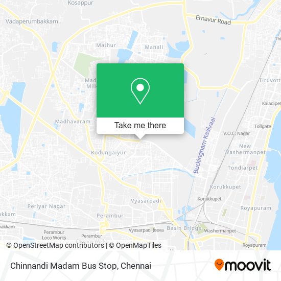 Chinnandi Madam Bus Stop map