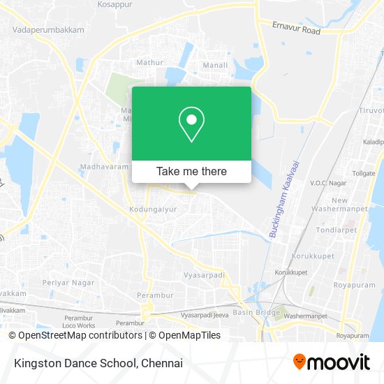 Kingston Dance School map