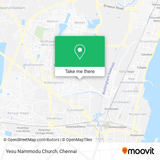 Yesu Nammodu Church map