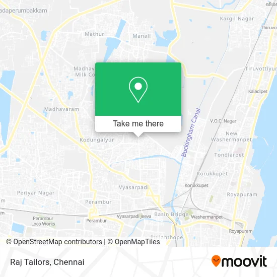 Raj Tailors map