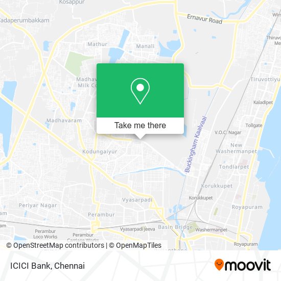 ICICI Bank map