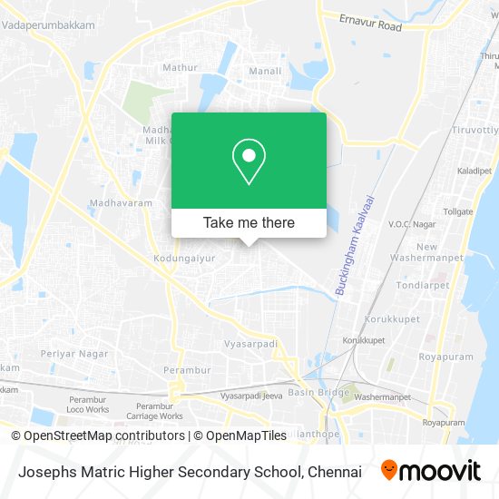 Josephs Matric Higher Secondary School map