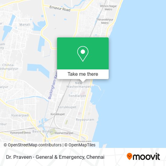 Dr. Praveen - General & Emergency map