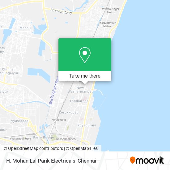 H. Mohan Lal Parik Electricals map