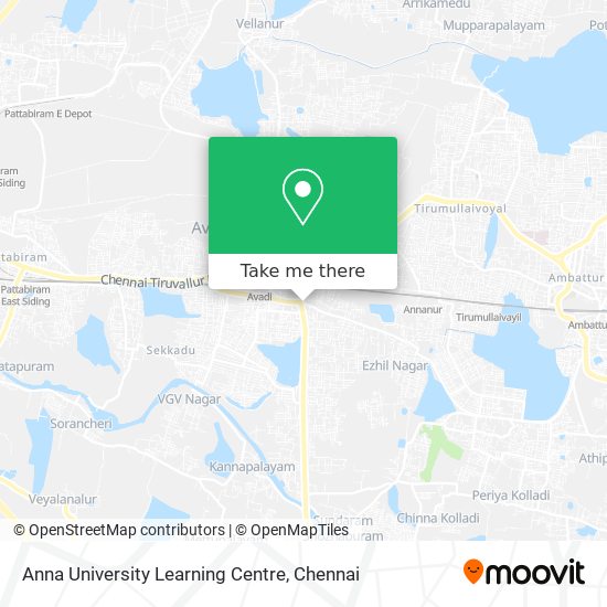 Anna University Learning Centre map