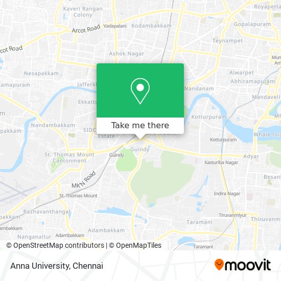 Anna University map