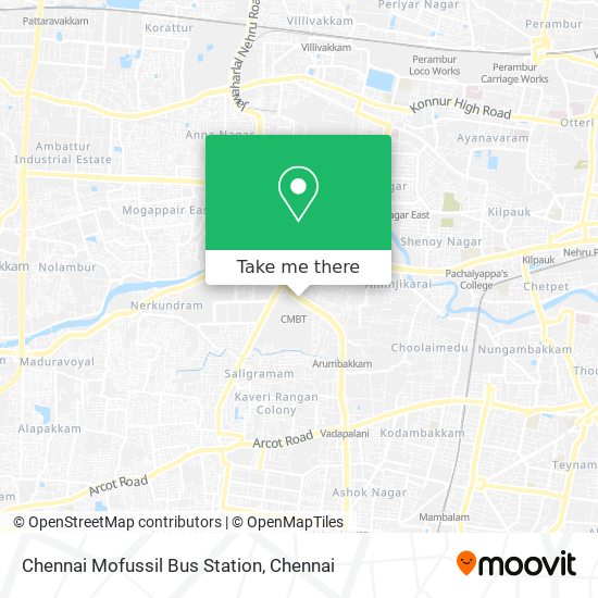 Chennai Mofussil Bus Station map