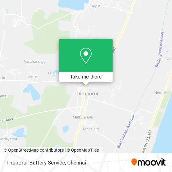 Tiruporur Battery Service map
