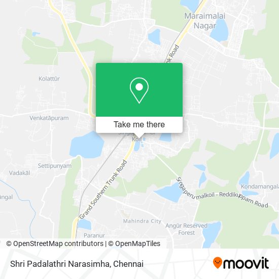 Shri Padalathri Narasimha map