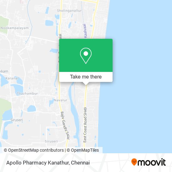 Apollo Pharmacy Kanathur map