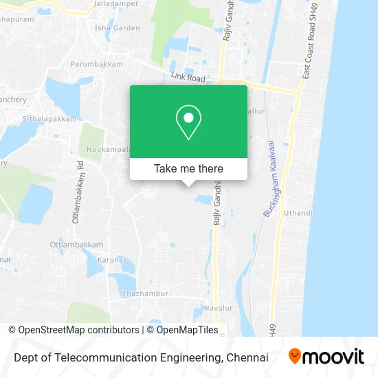 Dept of Telecommunication Engineering map