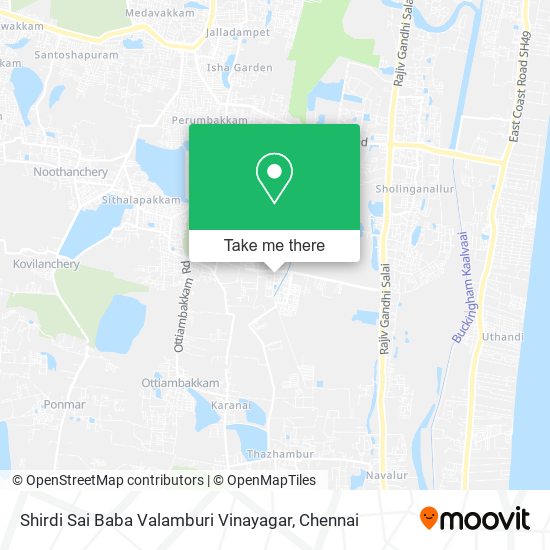 Shirdi Sai Baba Valamburi Vinayagar map