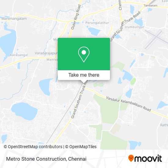 Metro Stone Construction map