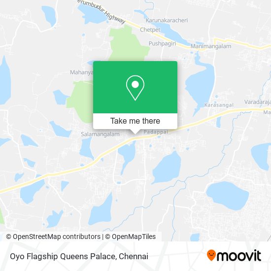 Oyo Flagship Queens Palace map