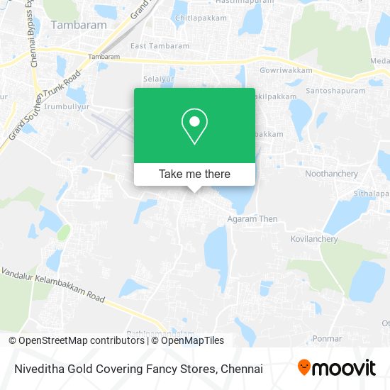 Niveditha Gold Covering Fancy Stores map