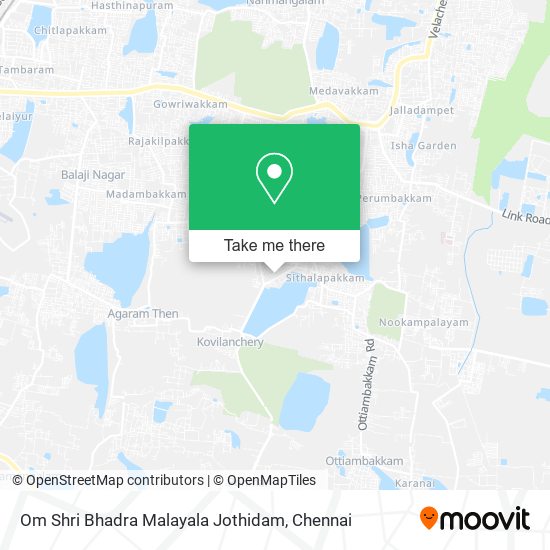 Om Shri Bhadra Malayala Jothidam map
