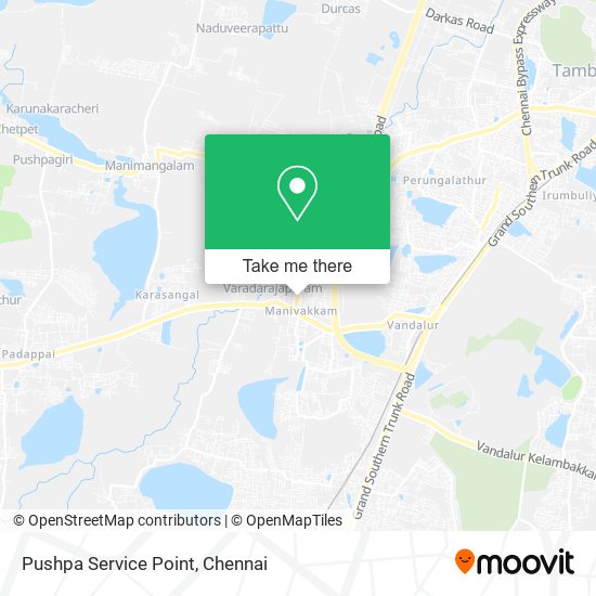 Pushpa Service Point map