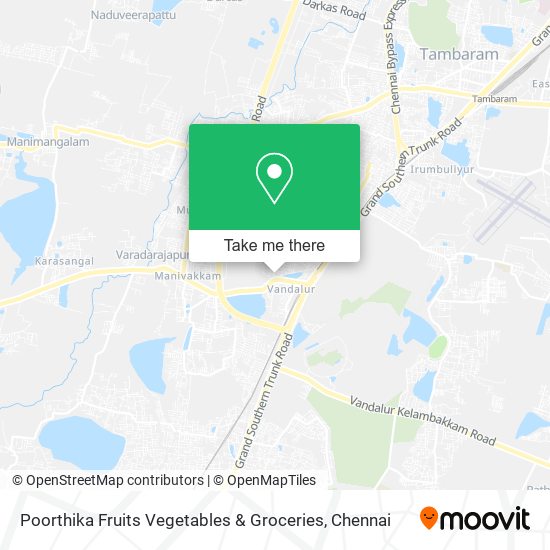 Poorthika Fruits Vegetables & Groceries map