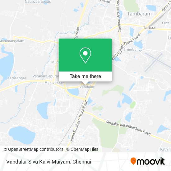 Vandalur Siva Kalvi Maiyam map
