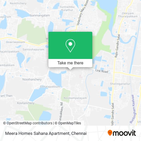 Meera Homes Sahana Apartment map