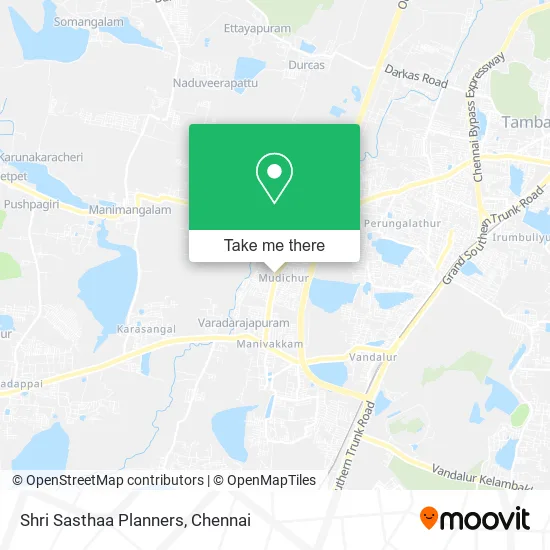 Shri Sasthaa Planners map