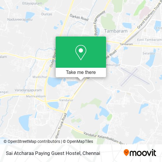 Sai Atcharaa Paying Guest Hostel map