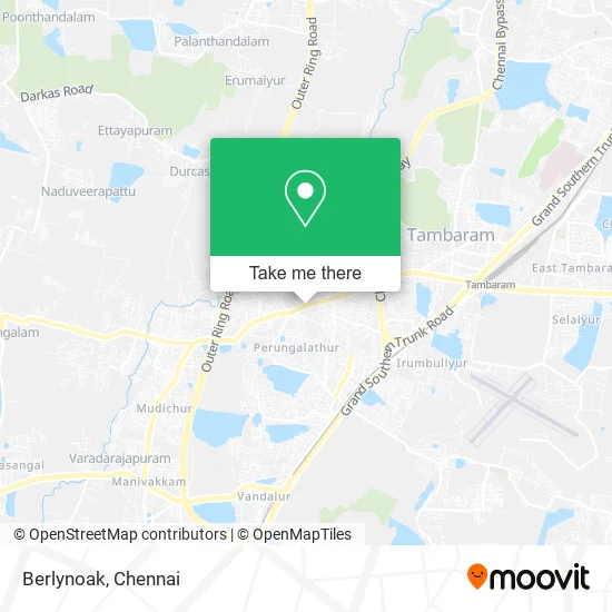 Berlynoak map